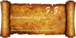Feuermann Zilia névjegykártya